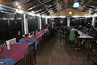 The dining room at The Sunny Hotel in Ghorepani.