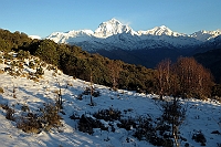 Day 3. We made a short trek up to Poon Hill with Dhaulagiri mountain in the north.