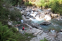 The hot springs at Jhinudanda.