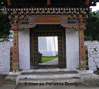 Entrance at Punakha Dzong