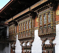 Windows at Punakha Dzong