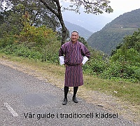 Our guide in his traditional clothes