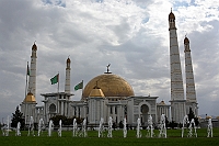 Türkmenbaşy Ruhy Mosque or Gypjak Mosque outside Ashgabat.