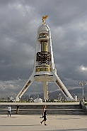 Monument of Neutrality in Ashgabat.