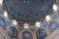 The ceiling in Tyurabek Khanums Mausoleum in Kunya Urgench.