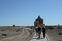We are heading towards to The Mausoleum of Sultan Tekisha