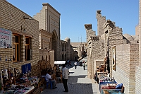 A street in the old town of Khiva.