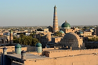 View of Islam Khodja in Khiva.
