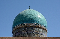 One of the two domes on the Mir-Arab Madrassah.