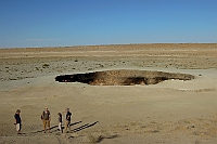 The crater "Door to Hell" at Darvaza.