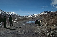 Robin and Danne at the top of the pass