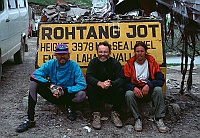 Danne, Robin and Todda on top of the pass Rohtang Jot (3978m)