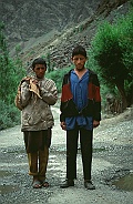 Two young boys along the road near Sankhu