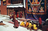 Monks at Rangdum Gompa