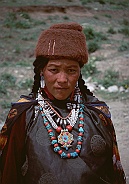 Zanskar woman at Rangdum Gompa