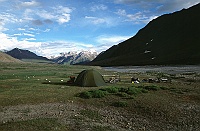 Our overnight stop in the Zanskar valley 16 km from Penzila pass