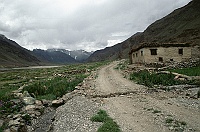 The road between Penzila pass and Padum in Zanskar Valley