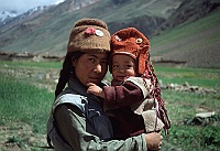 Mother and child in Zanskar Valley
