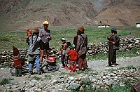 Danne and curious people along the way in Zanskar Valley