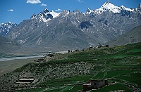 The view of the Zanskar valley from Karcha Gompa