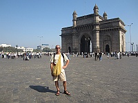 I in front of Gateway of India in Mumbai 2013