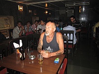 Peter drinks the last beer at Gokul Bar before returning home to Sweden begins, Mumbai 2013