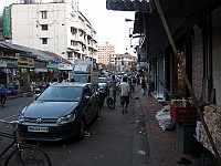 Side Street to the Colaba Causeway in Mumbai 2013
