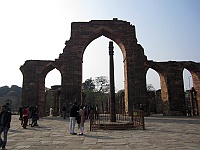 Iron Pillar at Qutub Minar, Delhi 2013