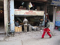 Our favorite eatery "Sonu Chat House" on Main Bazaar, Pahar Ganj in Delhi 2013