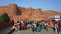 Amar Singh Gate is the entrance to the Agra Fort, Agra 2013