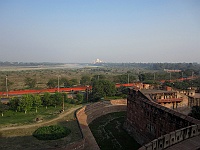 Taj Mahal seen from Agra Fort, Agra 2013