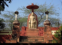 Statue of lord Vishnu at Lakshmi Narayan Temple, Delhi 2013