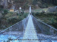 The bridge over the Dudh Koshi River at Jorsale (2740m)