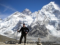 I'm on Kala Pattar with Mt. Everest and Nuptse in the background