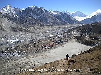 Gorak Shep seen from the trail to Kala Pattar