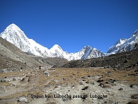 The path from Luboche pass to Luboche