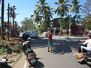 Colva crossroads the road to Colva beach and to the right Casa Mesquita and Jafs bar