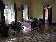 The living room became dormitory during our first days at Casa Mesquita