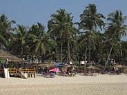 Along the beach between Bollywood Hotel and Colva beach