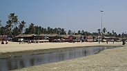 Beach restaurants at Colva beach