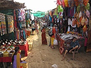 Hippie Market in Anjuna in North Goa