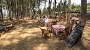 The restaurants at Turtle beach in Galgibaga