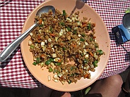 Fried rice with vegetables and chicken