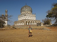 Hayath Bakshi Begum tomb, Tombs of Qutb Shani, Hyderabad Telangana, India 2016