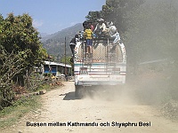 The bus between Kathmandu and Shyaphru Besi.