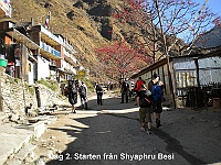 Day 2. We start the trekk from Shyaphru Besi