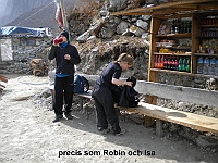 and Robin and Isa take something to drink