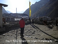 Day 4. Early morning at Langtang village