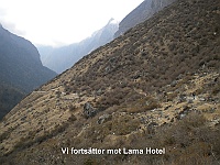 We continue down to Lama Hotel