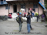 Day 7. We are ready to leave Lama Hotel (2470m) to Thulo Shyaphru